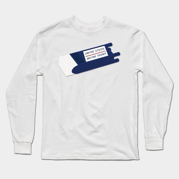 Anti Trump Mailbox Eraser Long Sleeve T-Shirt by guayguay